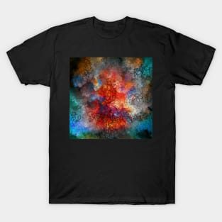 Mosaic space 3d abstract pattern T-Shirt